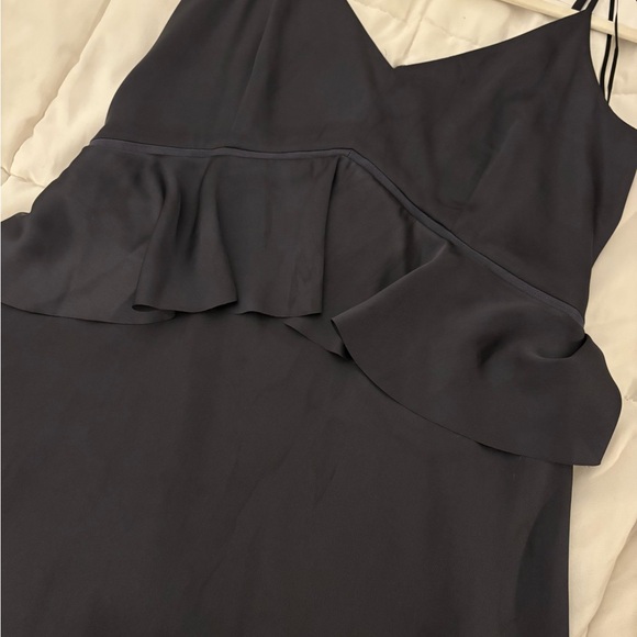 Banana Republic Satin Peplum Dress in Navy Blue - Picture 3 of 3